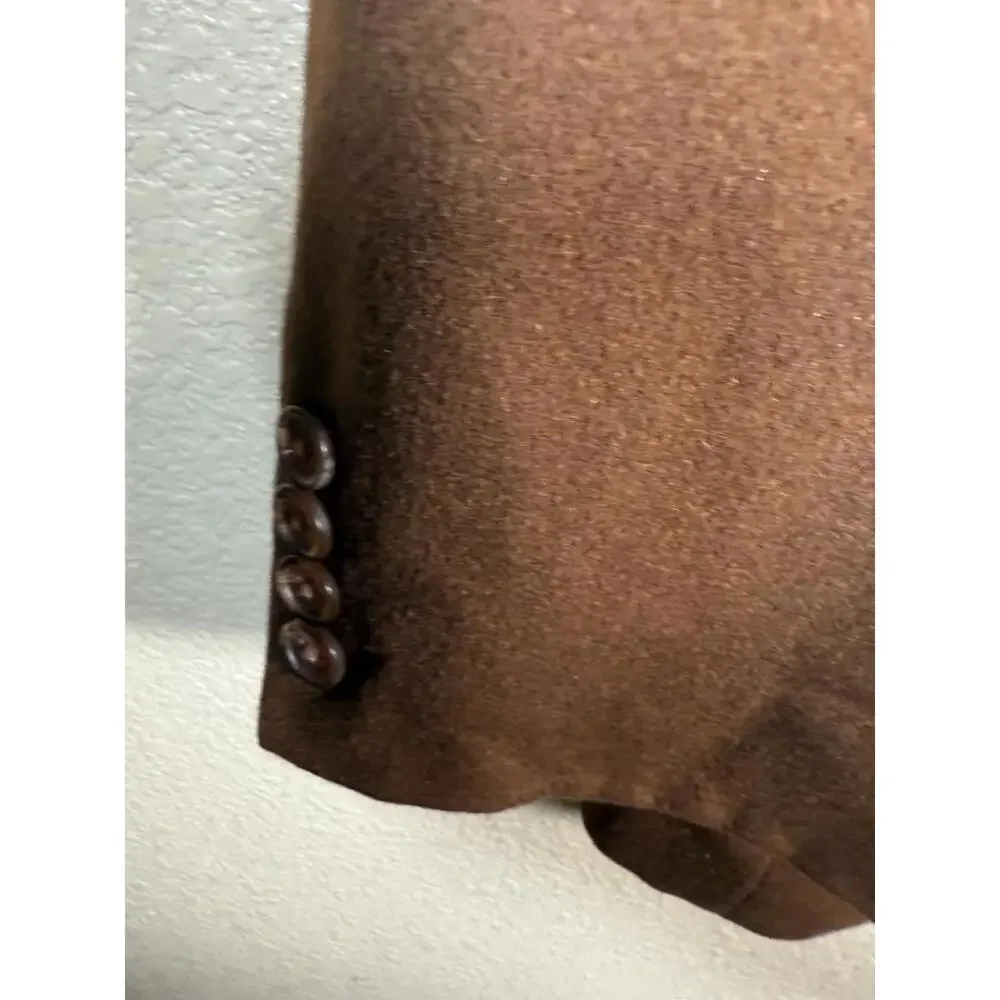 Lauren‎ Ralph Lauren Men’s Blazer Jacket Sz 42 S Brown Velvet Paisley Lining